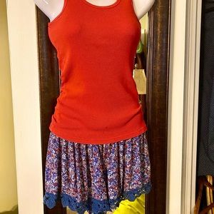 Red Tank&Floral Shorts 🎆3/$20🎆